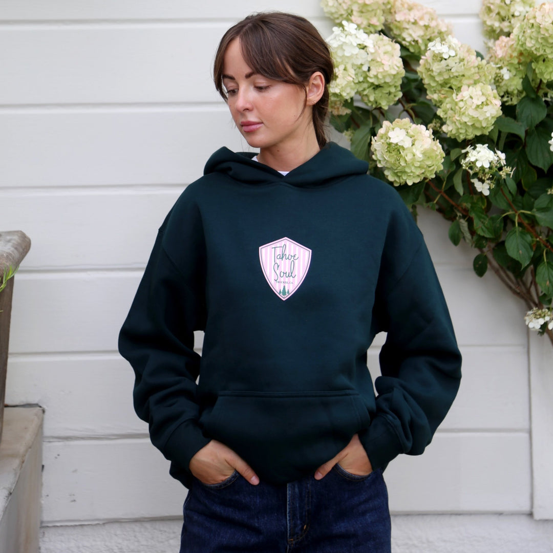 Tahoe Soul - Hotel Hoodie in Pine Green - Kalifornia Jean Bar