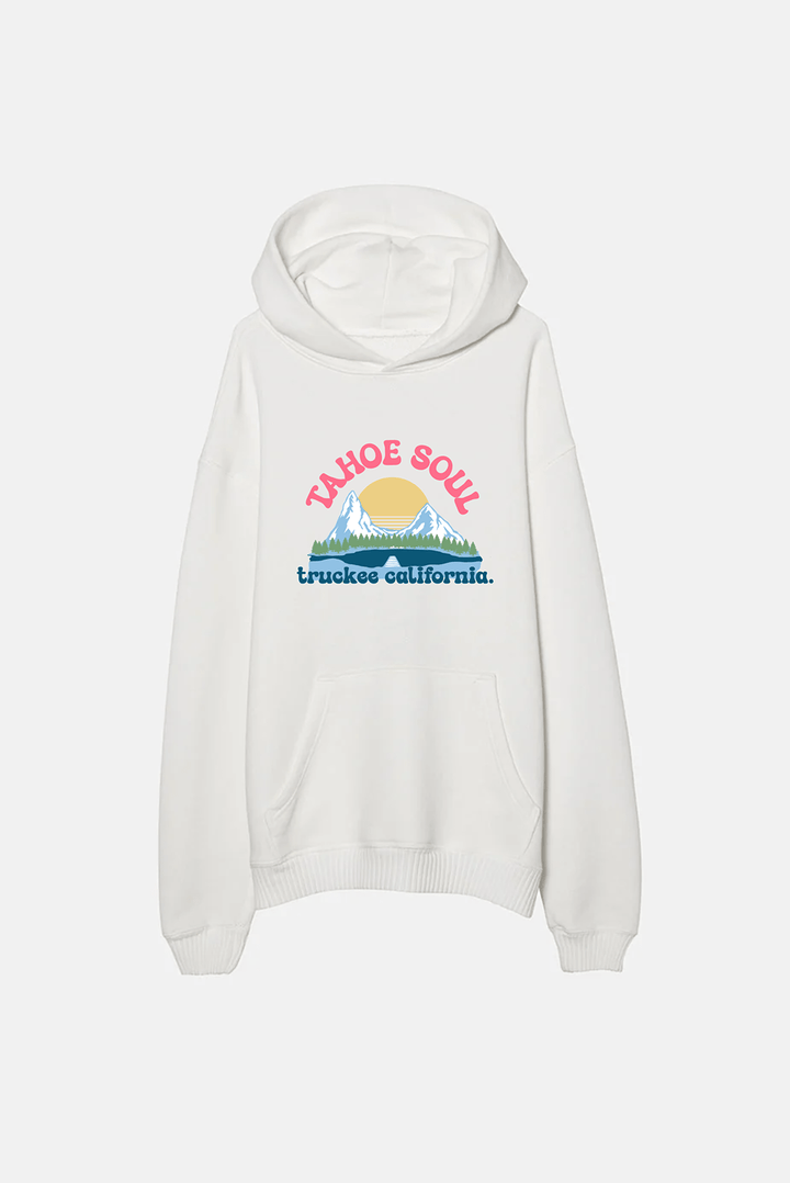 Tahoe Soul - Lake Dock Hoodie in Snow - Kalifornia Jean Bar