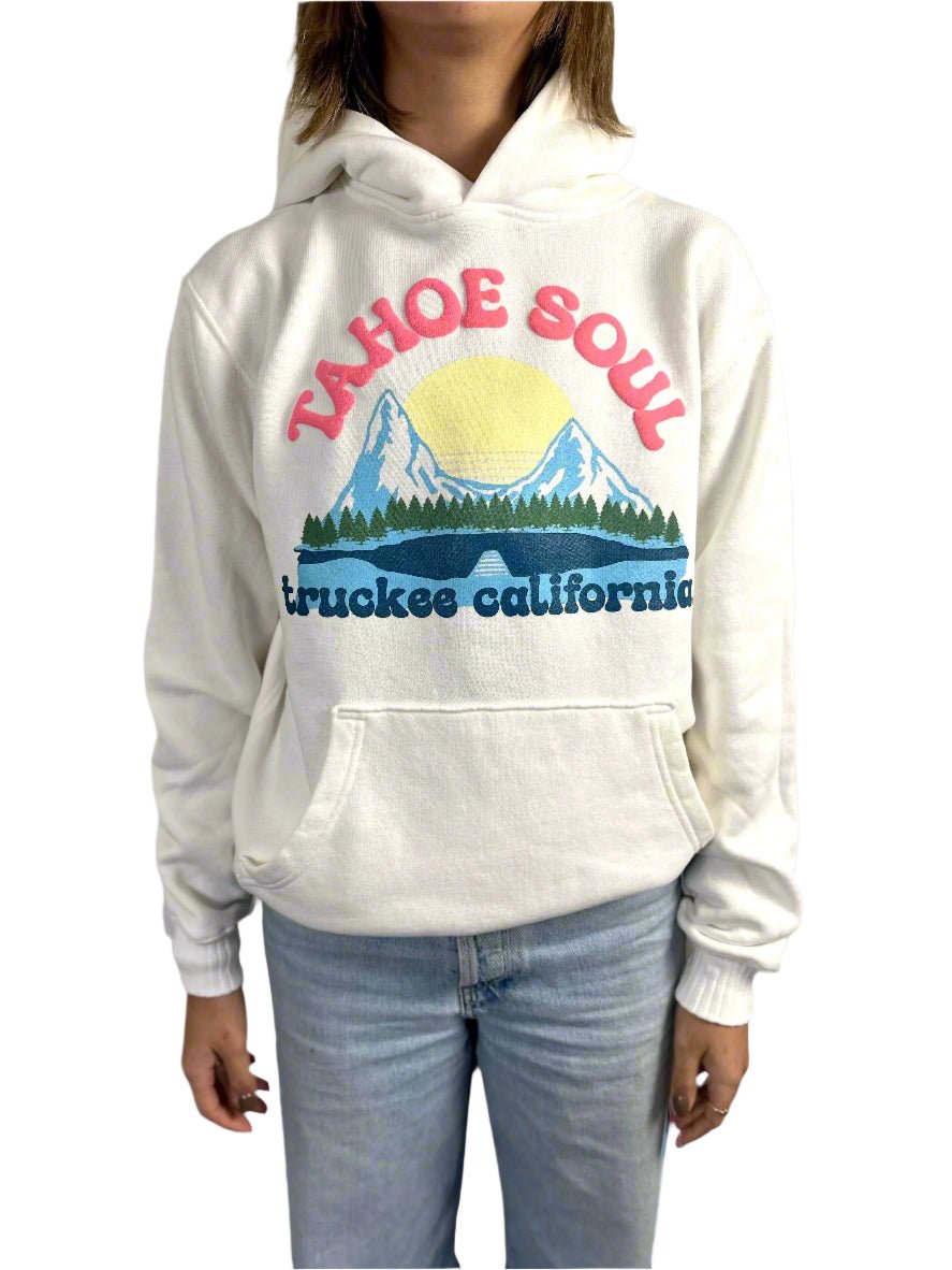 Tahoe Soul - Lake Dock Hoodie in Snow - Kalifornia Jean Bar