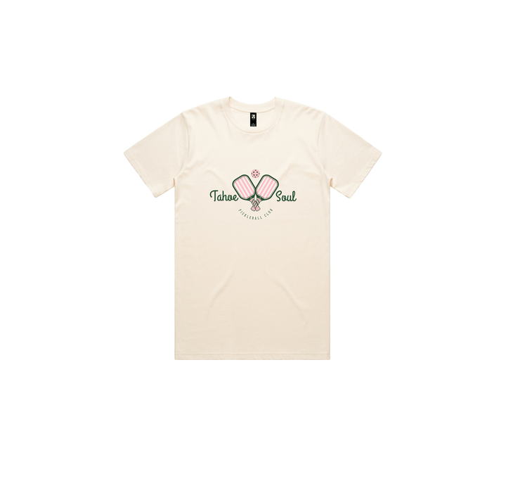 Tahoe Soul - Pickleball Club Tee in White - Kalifornia Jean Bar