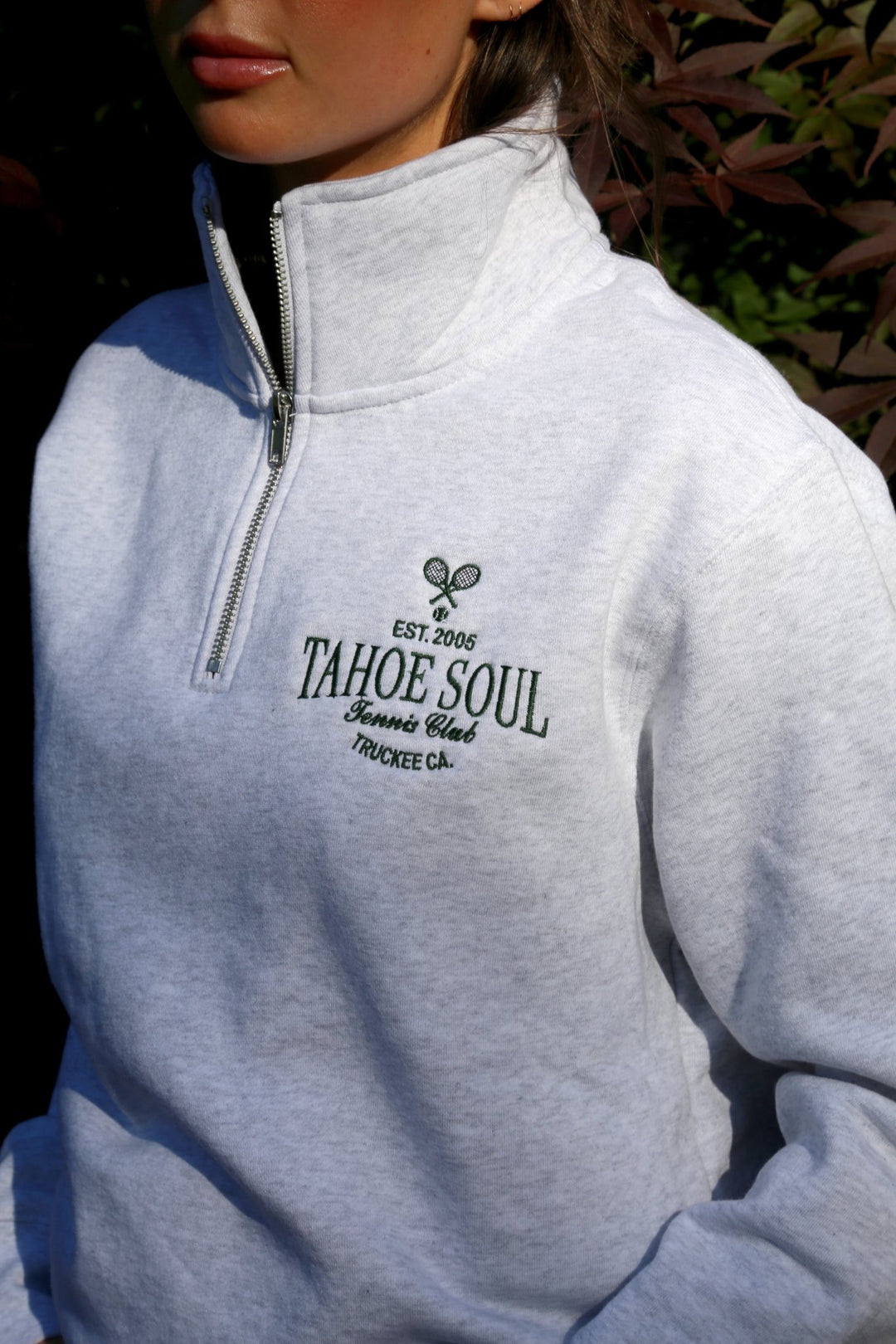 Tahoe Soul - Truckee Tennis Club Quarter Zip - Kalifornia Jean Bar
