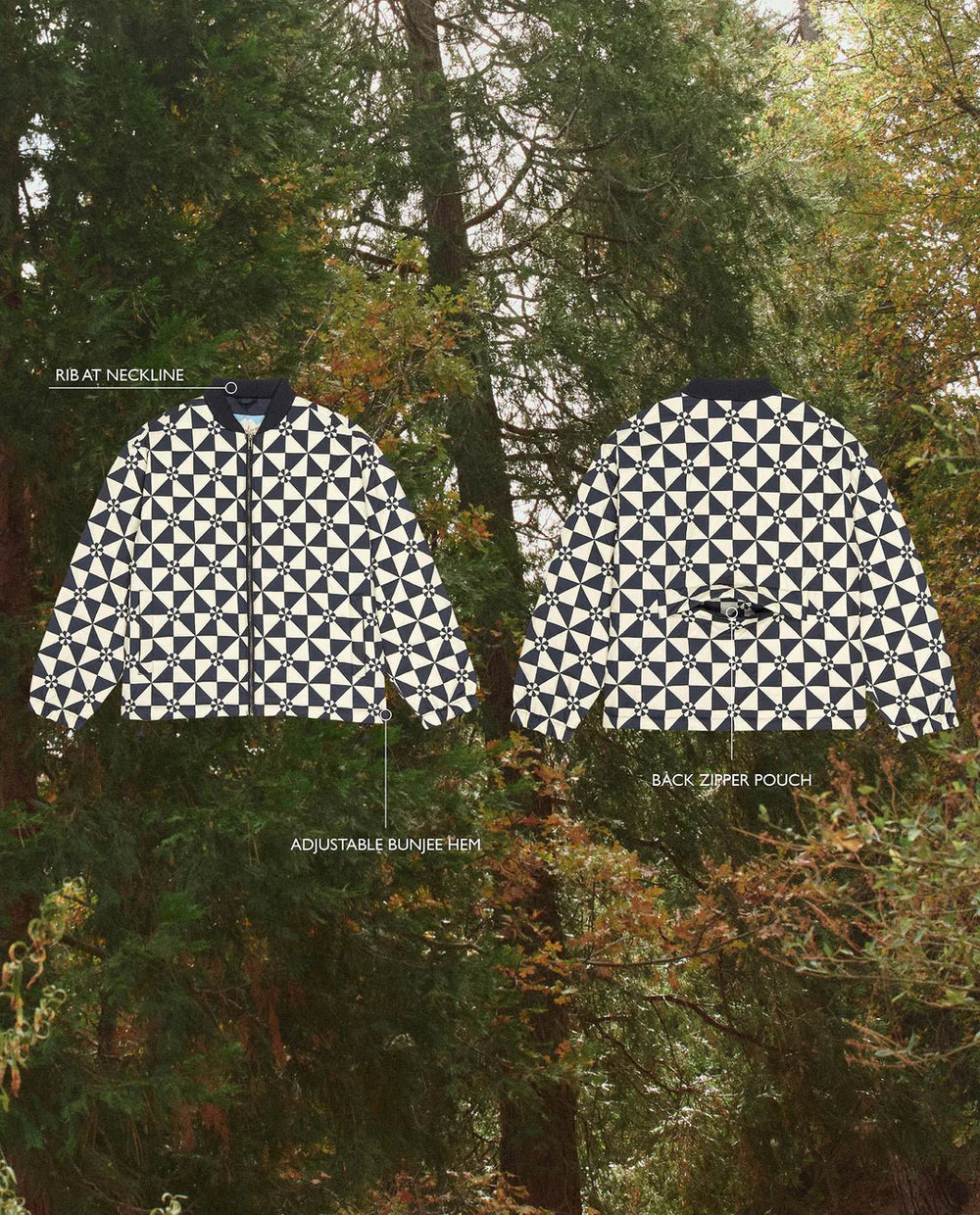The Great - Alps Puffer Jacket in Quilted Vintage Navy - Kalifornia Jean Bar