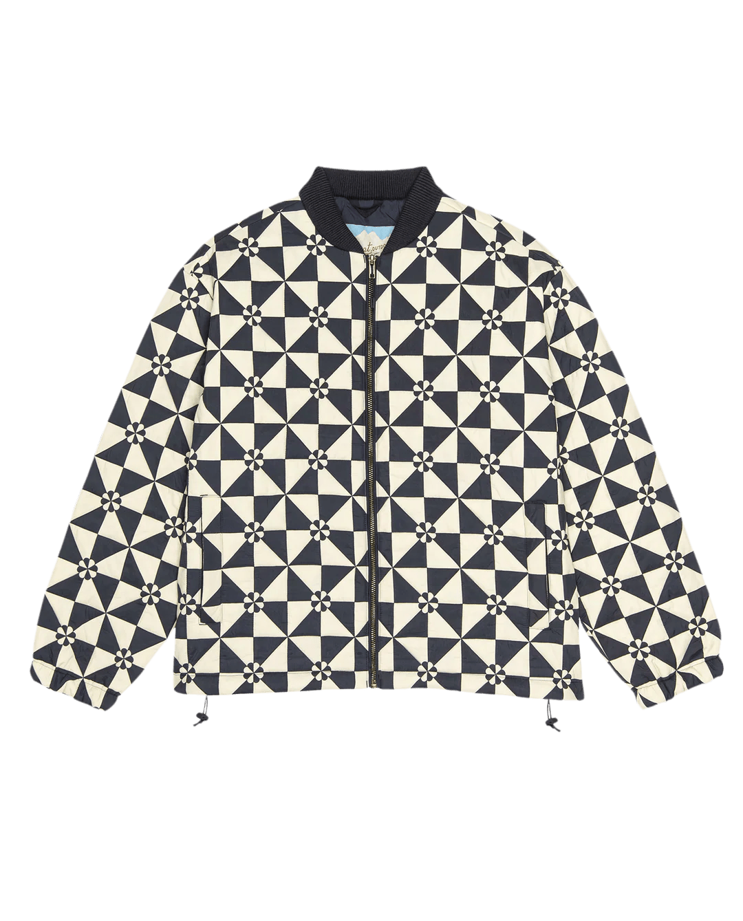 The Great - Alps Puffer Jacket in Quilted Vintage Navy - Kalifornia Jean Bar