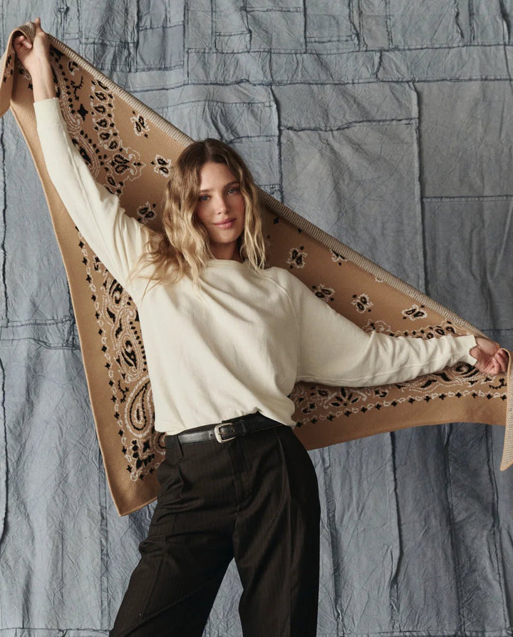 The Great - Big Bandana Scarf in Camel - Kalifornia Jean Bar