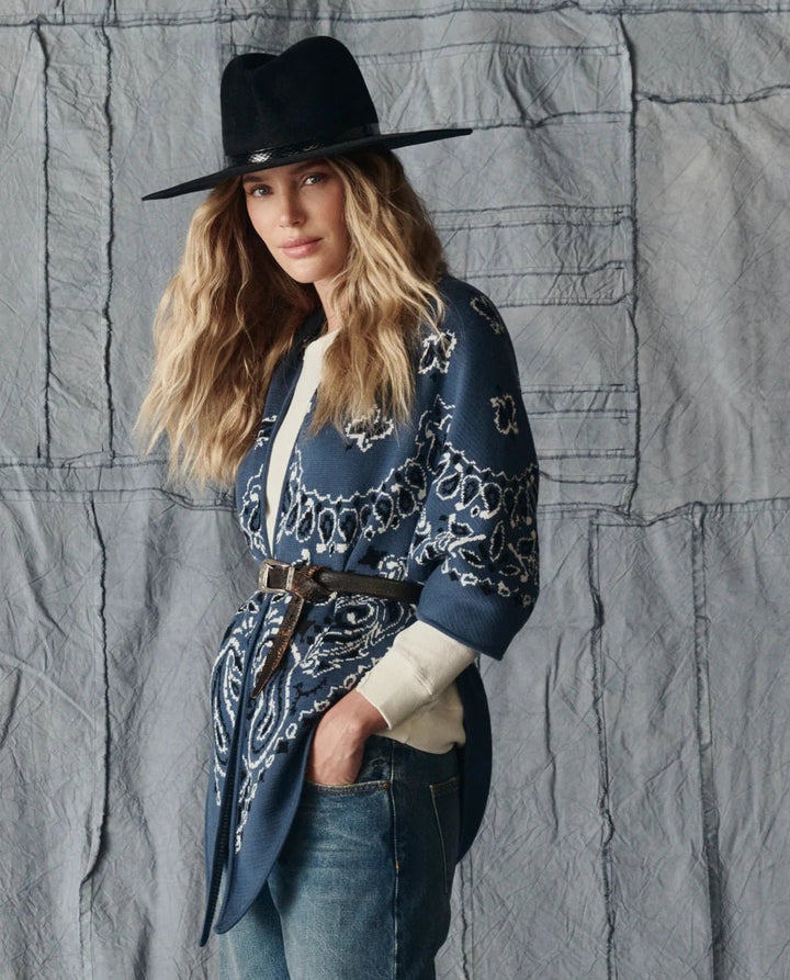 The Great - Big Bandana Scarf in Navy - Kalifornia Jean Bar