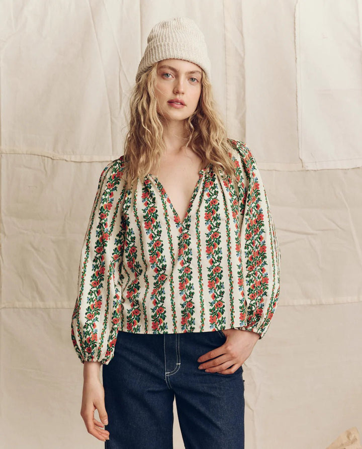 The Great - Chariot Top in Tapestry - Kalifornia Jean Bar