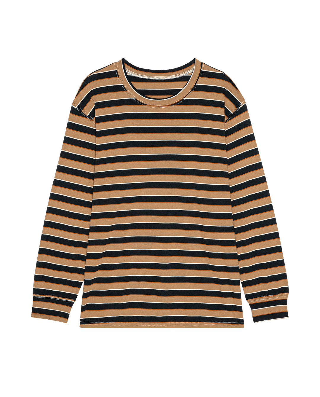 THE GREAT. - Cigar Stripe Long Sleeve Relaxed Crew - Kalifornia Jean Bar