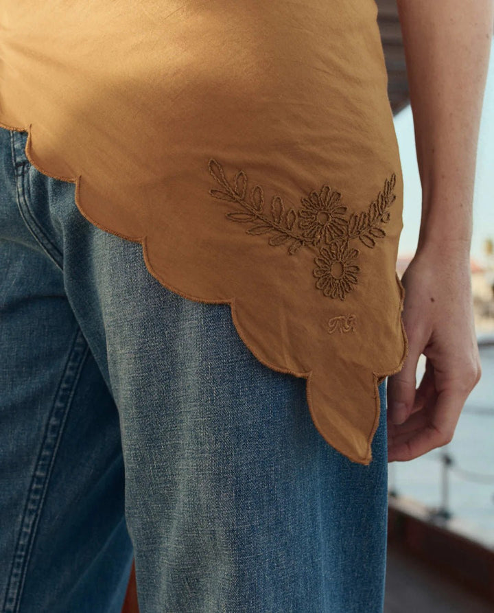 The Great - Clay Scalloped Bandana - Kalifornia Jean Bar