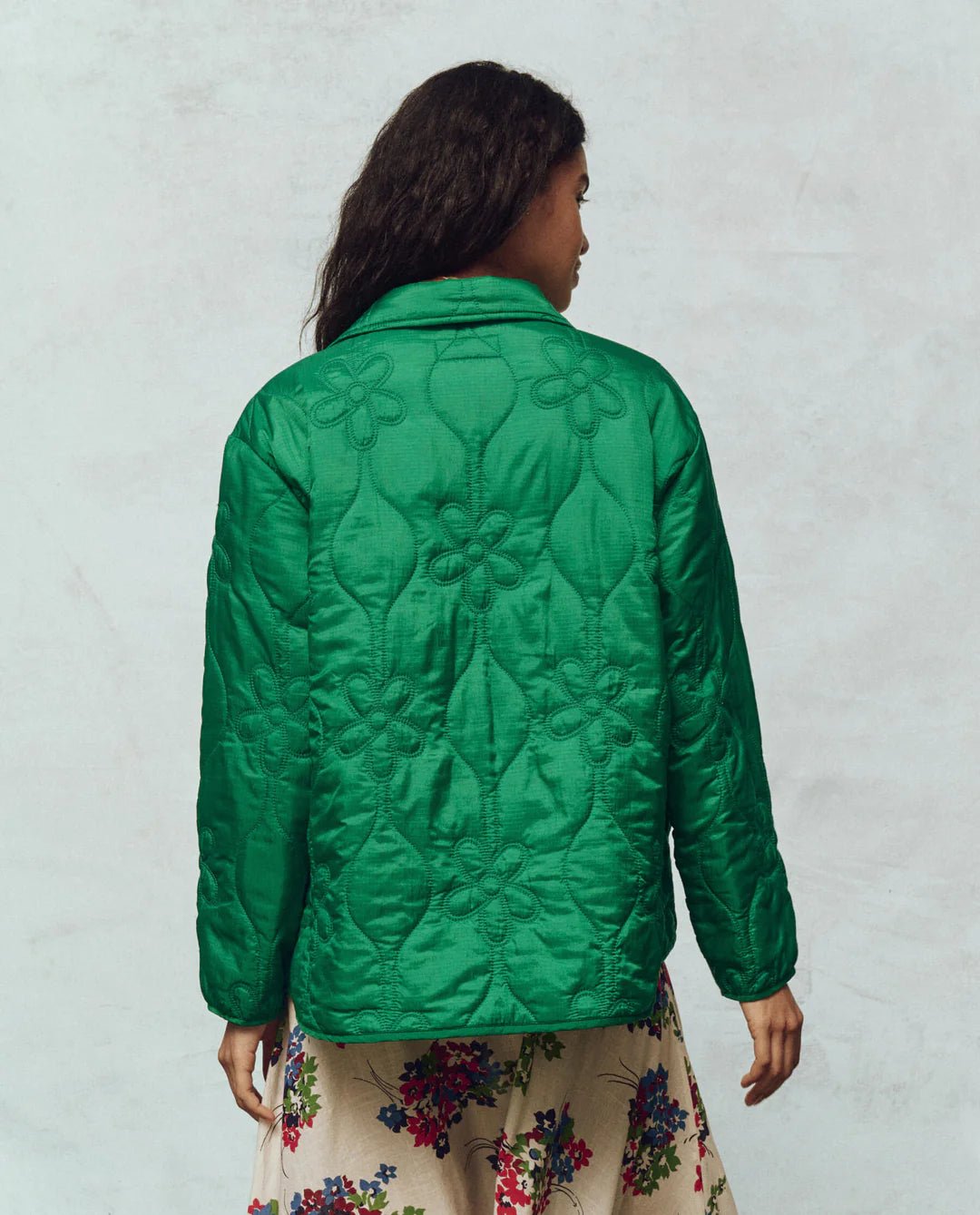 THE GREAT - Dill Daisy Quilted Jacket - Kalifornia Jean Bar