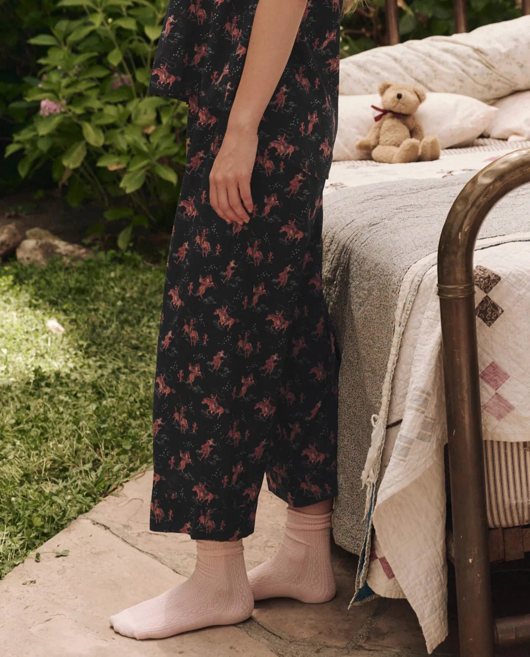 The Great - Easy Sleep Pant in Navy Cowboy - Kalifornia Jean Bar