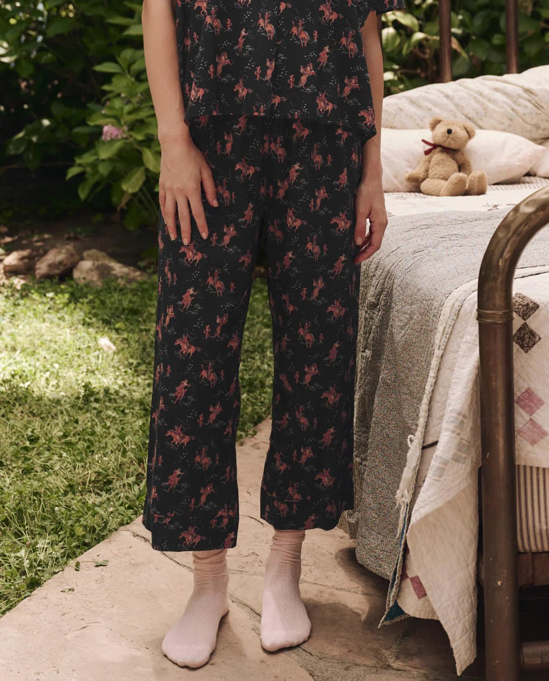 The Great - Easy Sleep Pant in Navy Cowboy - Kalifornia Jean Bar