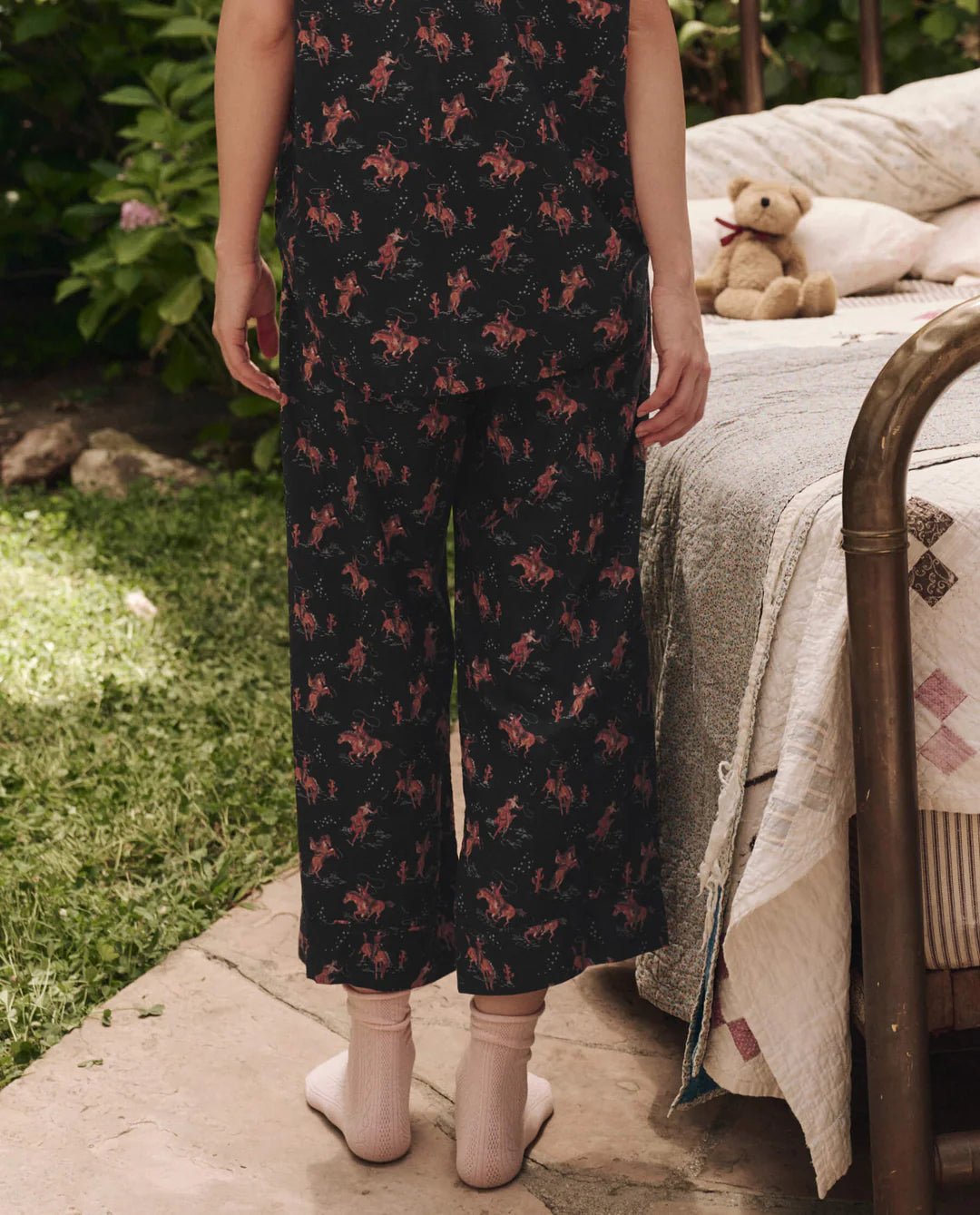 The Great - Easy Sleep Pant in Navy Cowboy - Kalifornia Jean Bar