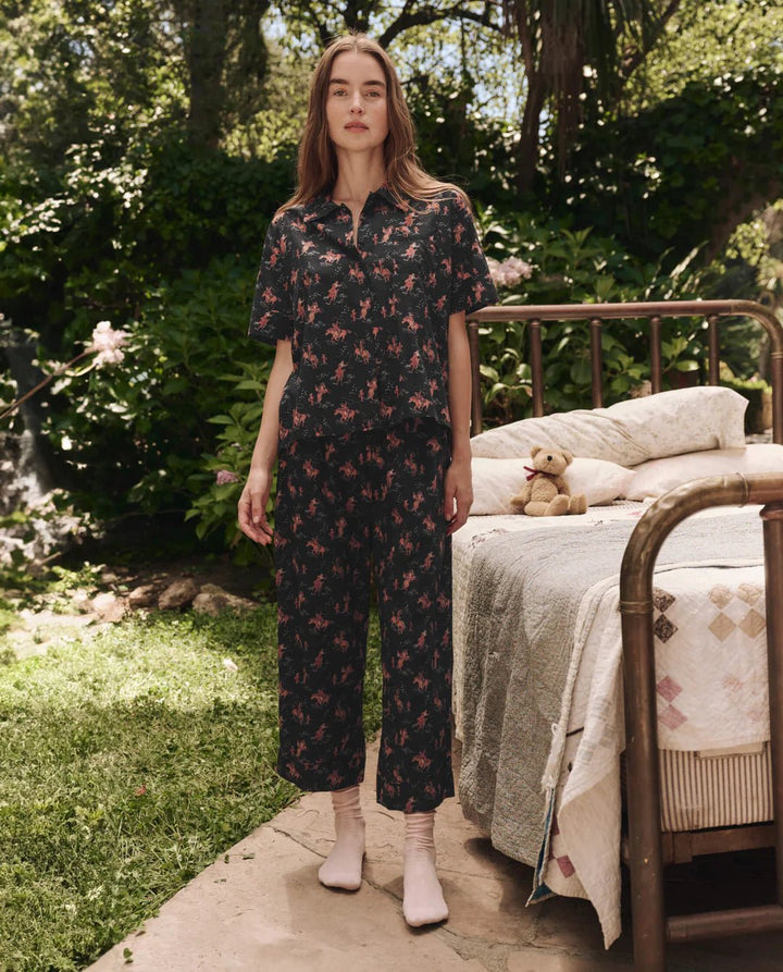 The Great - Easy Sleep Pant in Navy Cowboy - Kalifornia Jean Bar