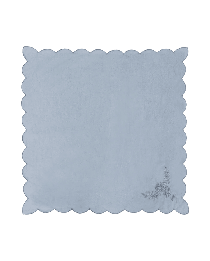 The Great - Faded Indigo Scalloped Bandana - Kalifornia Jean Bar