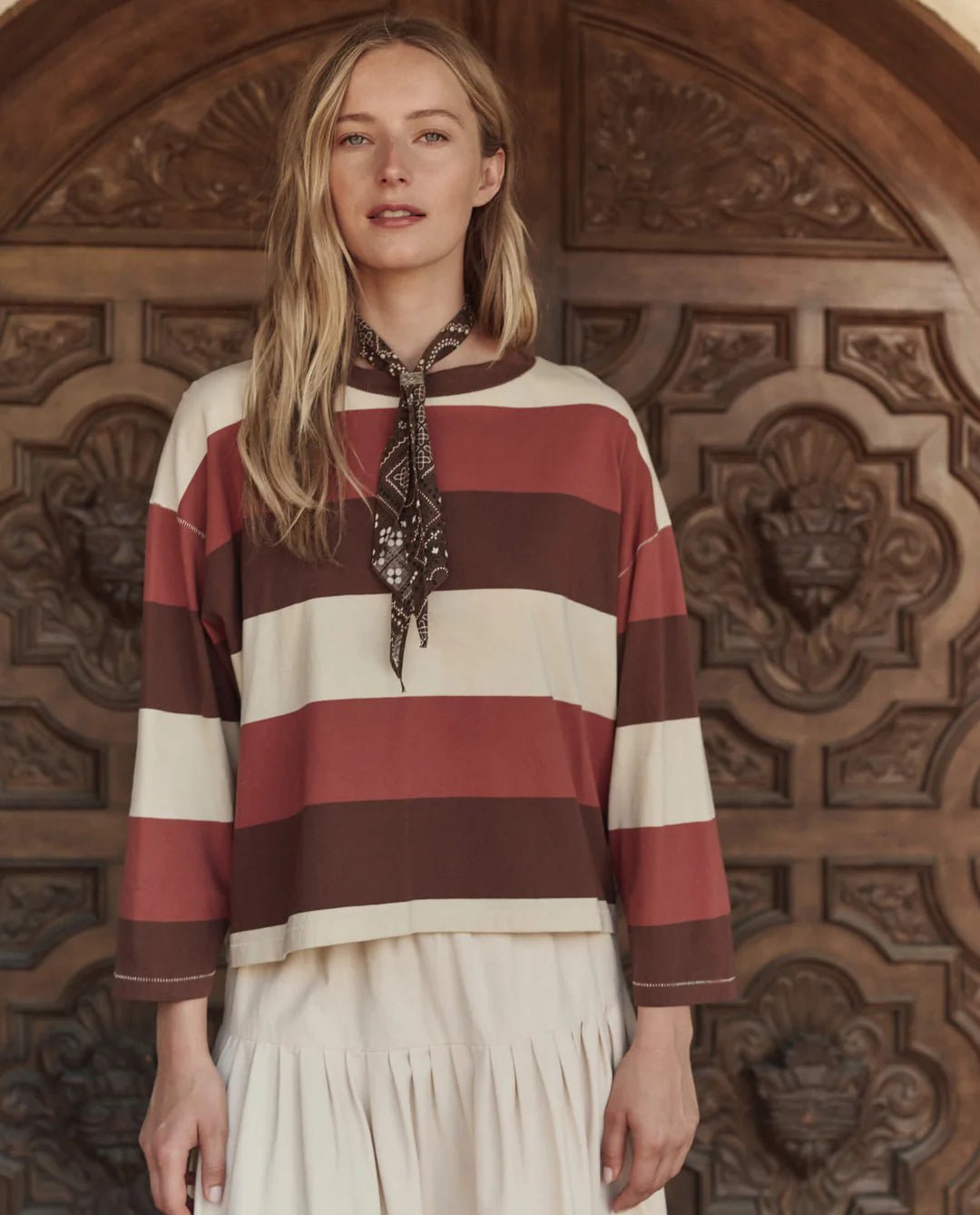 The Great - Field Tee Ashwood Stripe - Kalifornia Jean Bar