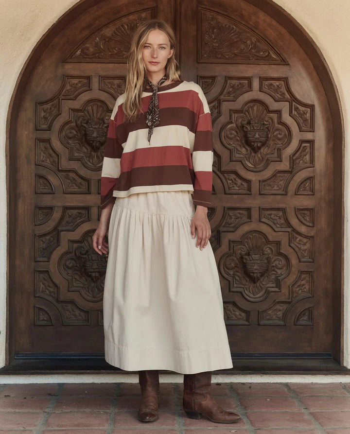 The Great - Field Tee Ashwood Stripe - Kalifornia Jean Bar
