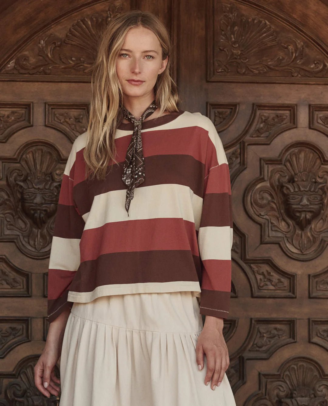 The Great - Field Tee Ashwood Stripe - Kalifornia Jean Bar