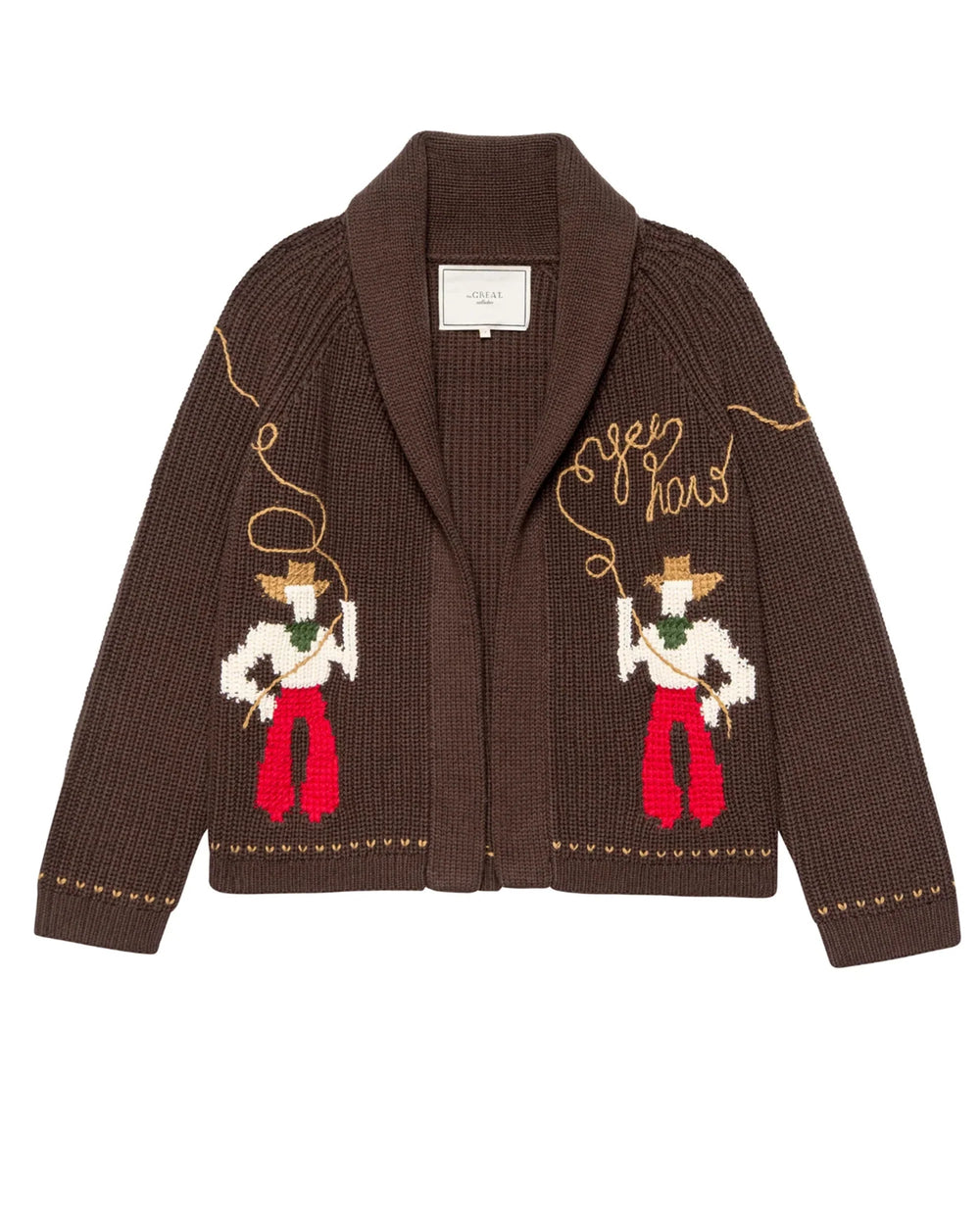 The Great - Lasso Lodge Cardigan Umber - Kalifornia Jean Bar