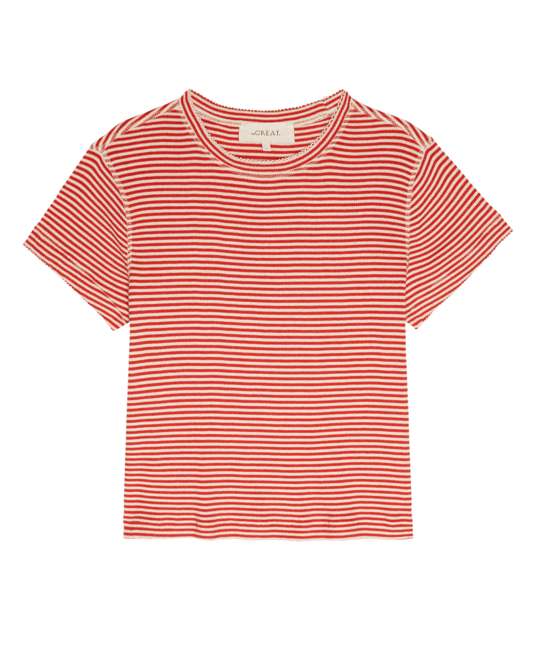 The Great - Little Tee Pimento Stripe - Kalifornia Jean Bar