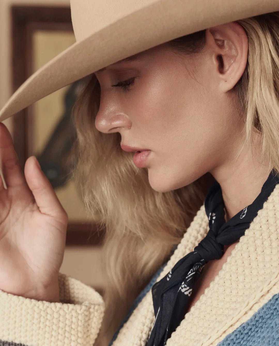 The Great - Navy Stetson Bandana - Kalifornia Jean Bar