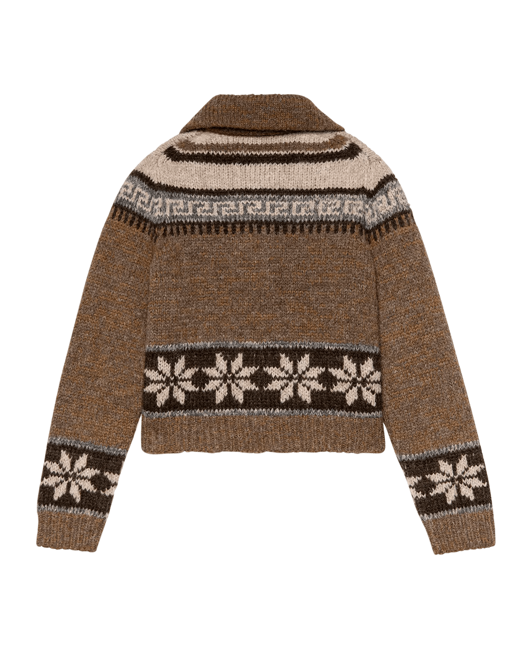 The Great - Nordic Scholar Cardigan Hickory Fair Aisle - Kalifornia Jean Bar