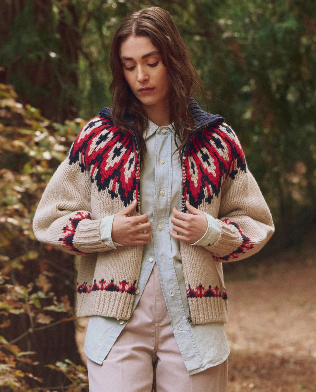 The Great - Nordic Sweater in Glacier Fair Isle - Kalifornia Jean Bar