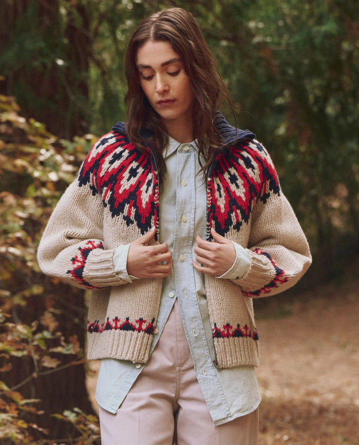 The Great - Nordic Sweater in Glacier Fair Isle - Kalifornia Jean Bar