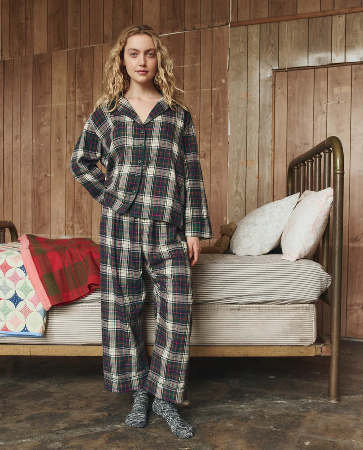 The Great - Pine Lodge Flannel Pajama Top - Kalifornia Jean Bar