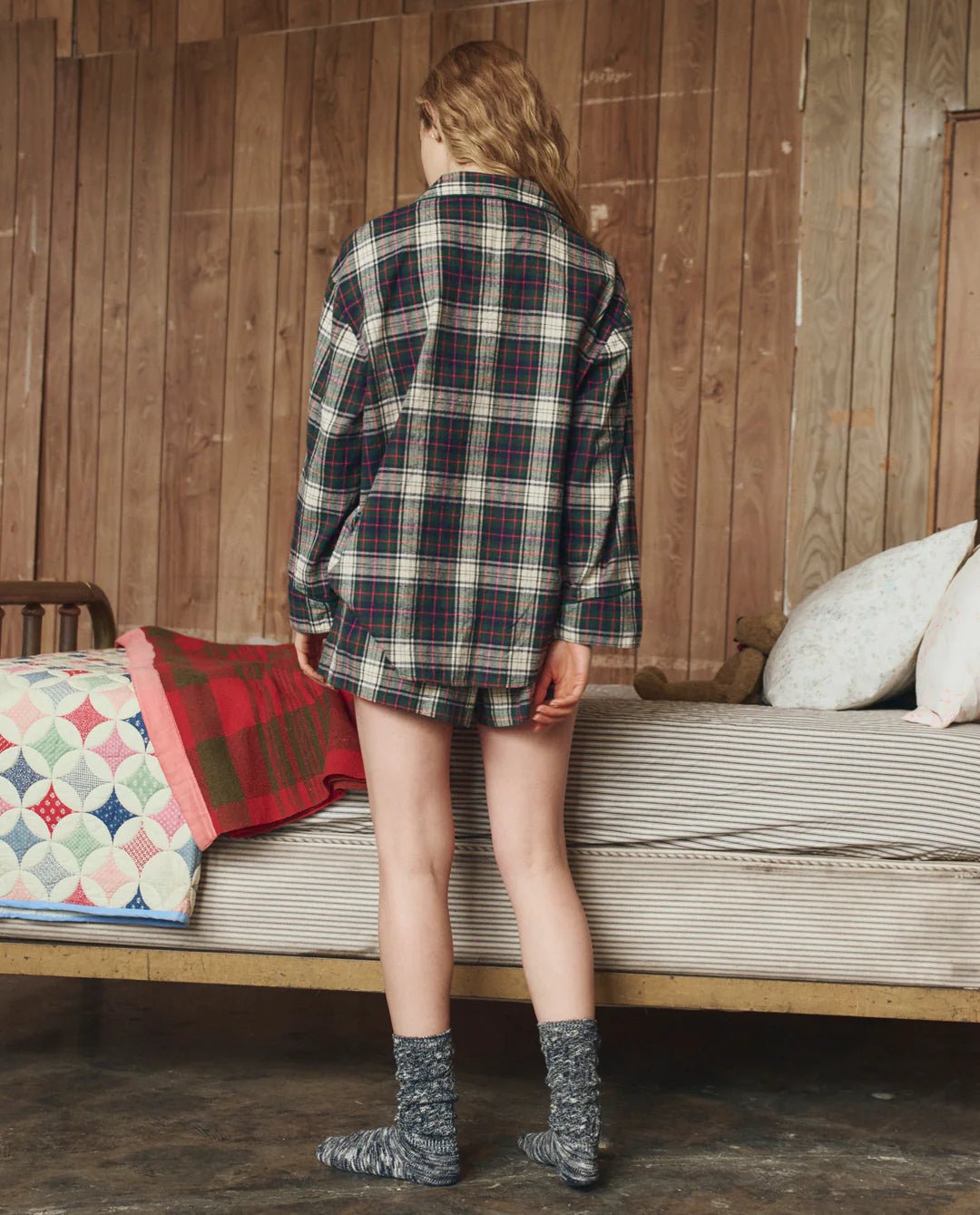 The Great - Pine Lodge Flannel Pajama Top - Kalifornia Jean Bar