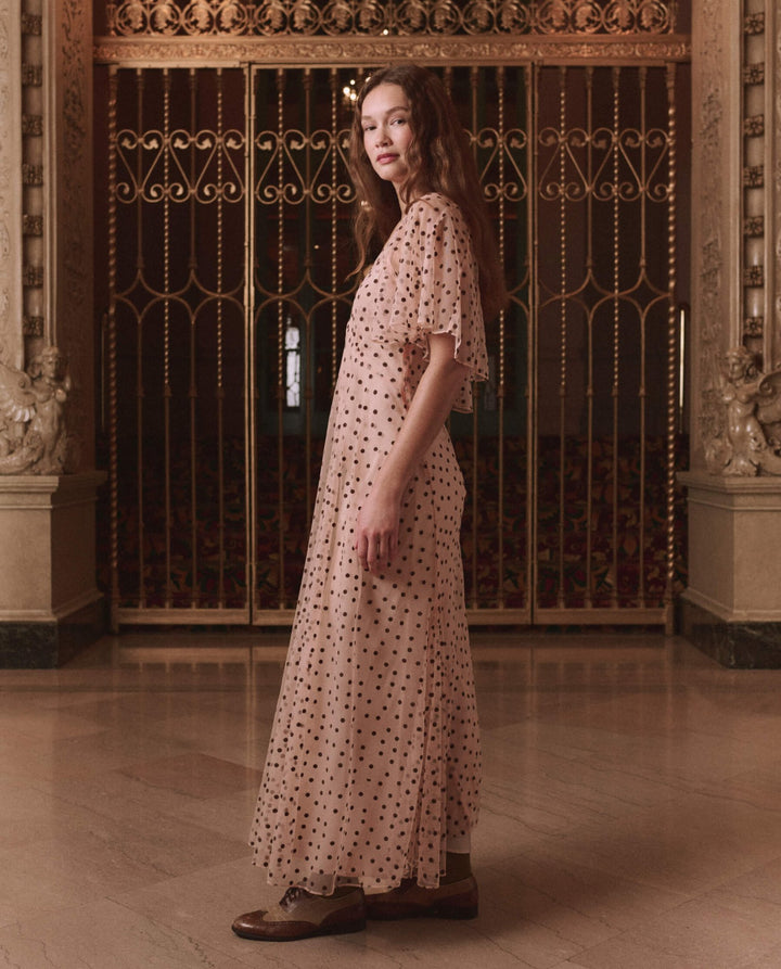 THE GREAT. - Pink Dot Festal Dress - Kalifornia Jean Bar