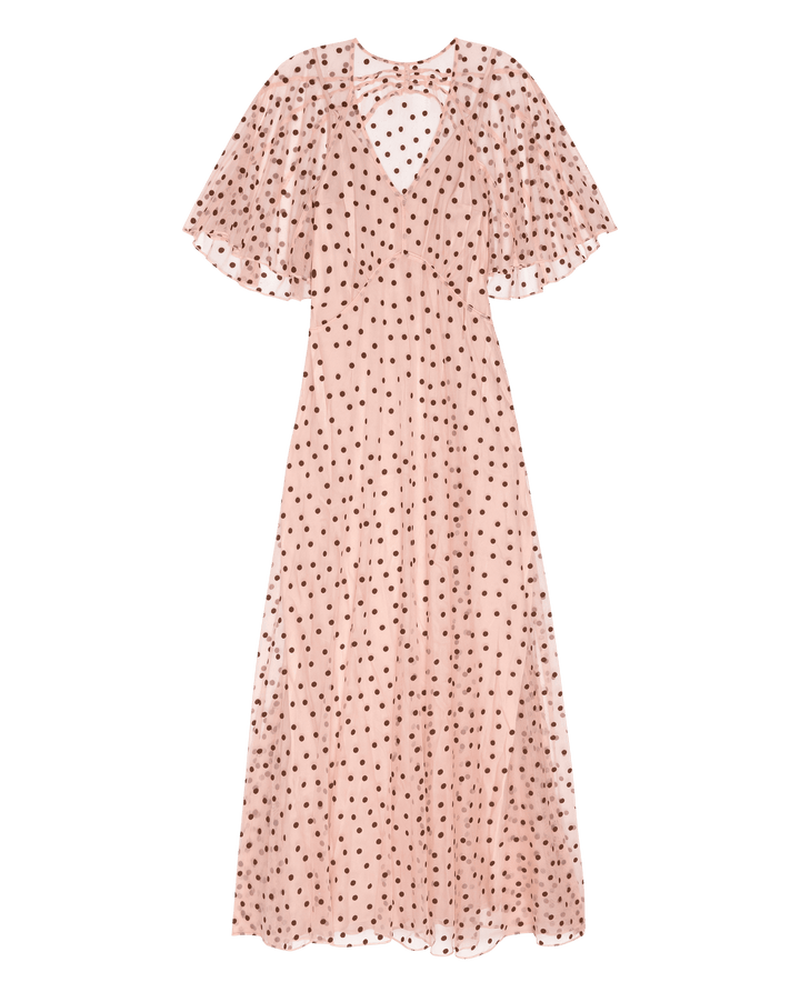 THE GREAT. - Pink Dot Festal Dress - Kalifornia Jean Bar