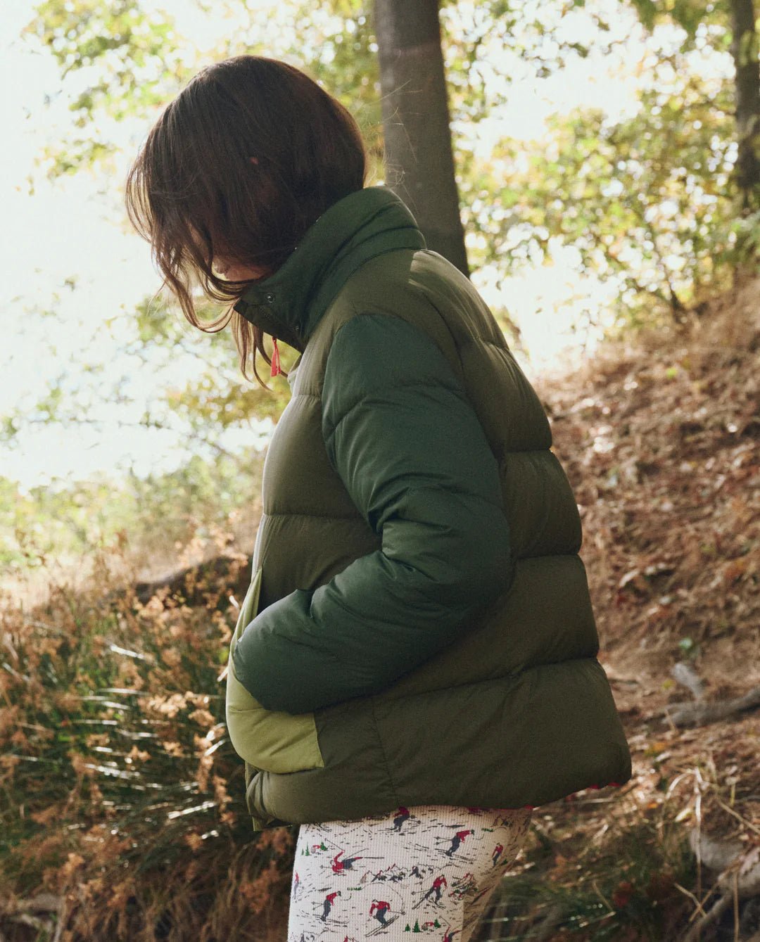 The Great - Polar Puffer in Army Colorblock - Kalifornia Jean Bar
