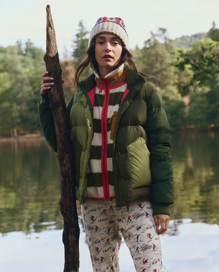 The Great - Polar Puffer in Army Colorblock - Kalifornia Jean Bar
