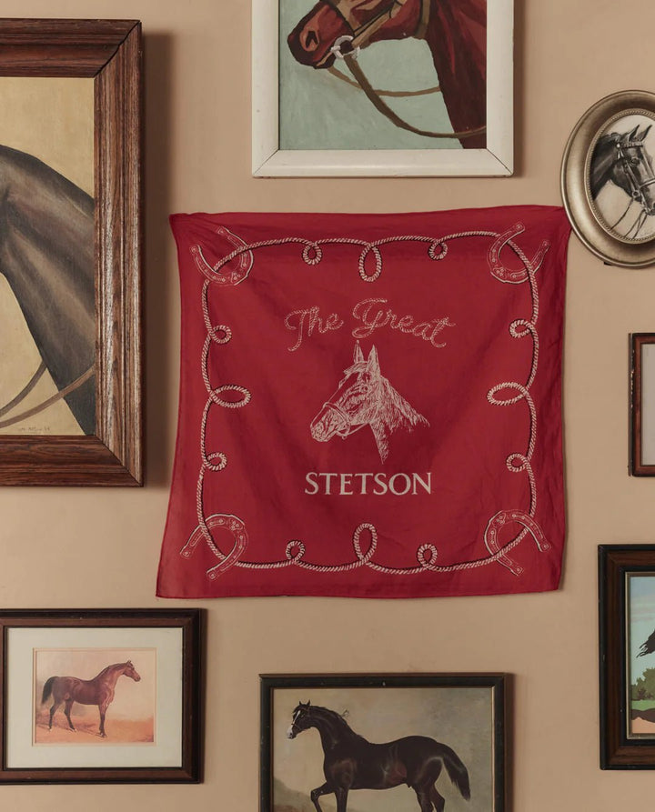 The Great - Red Stetson Bandana - Kalifornia Jean Bar