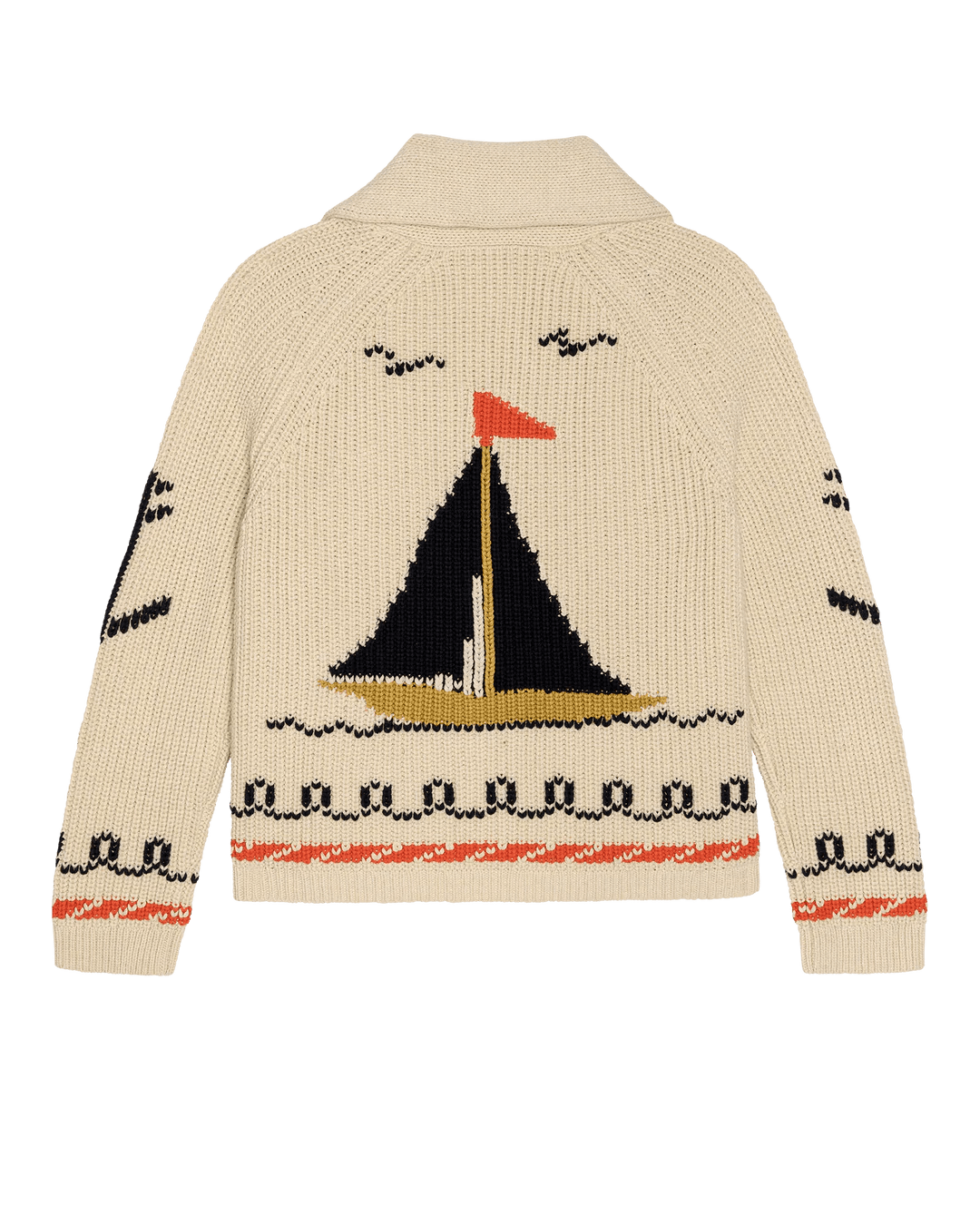The Great - Sailboat Lodge Cardigan Cream - Kalifornia Jean Bar