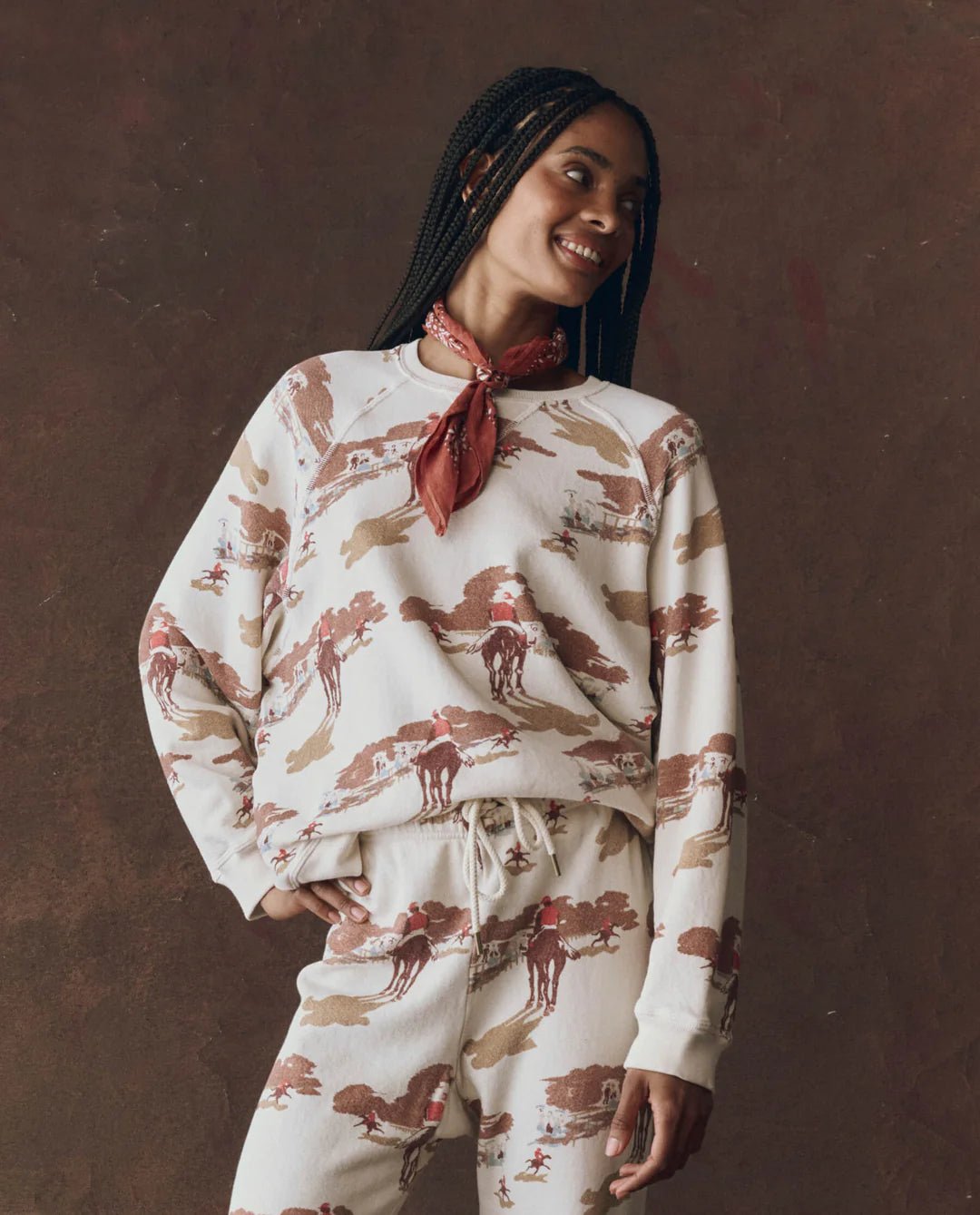 The Great - Slouch Sweatshirt Riding Horses - Kalifornia Jean Bar