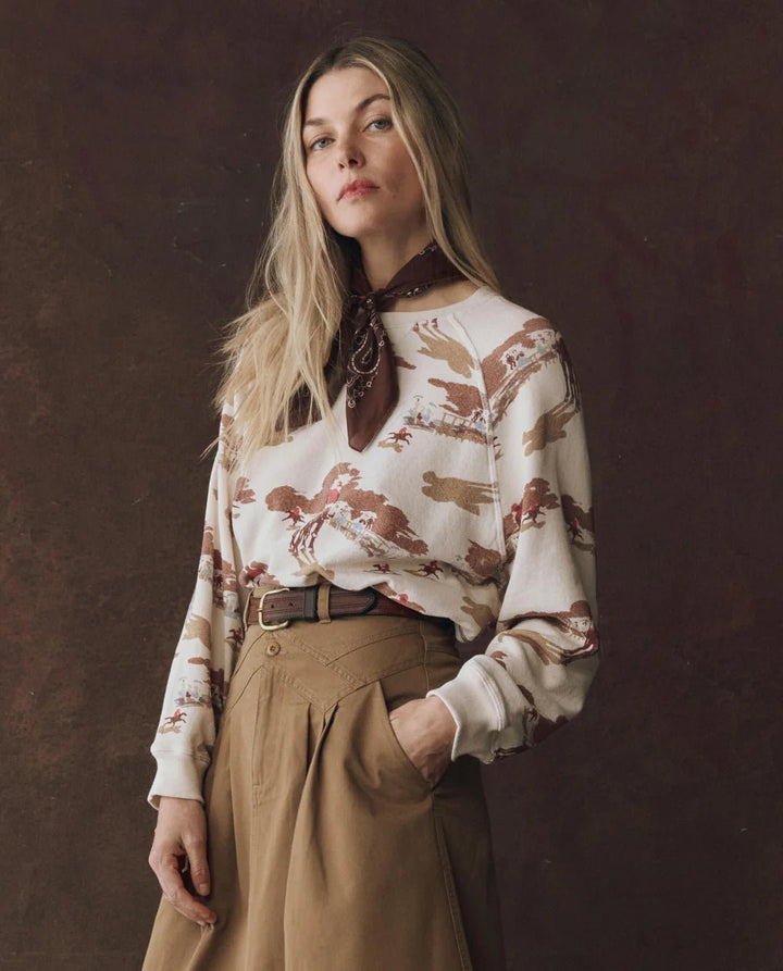 The Great - Slouch Sweatshirt Riding Horses - Kalifornia Jean Bar