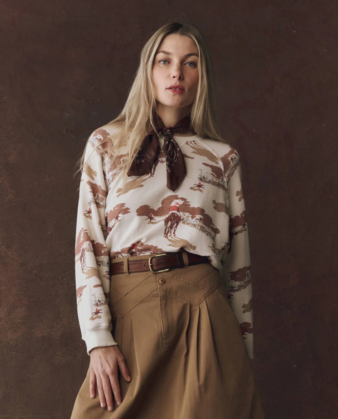 The Great - Slouch Sweatshirt Riding Horses - Kalifornia Jean Bar