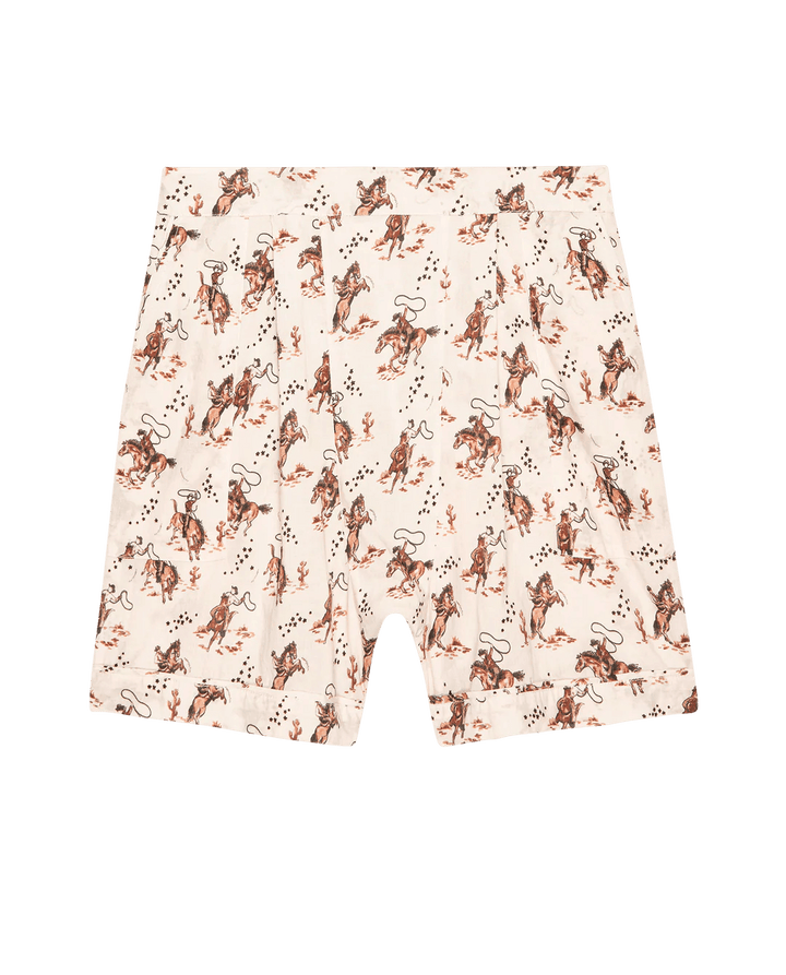 The Great - Square Pajama Short in Cream Cowboy - Kalifornia Jean Bar