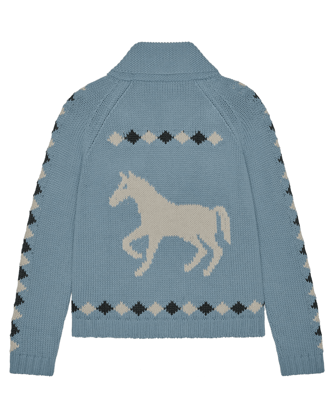 The Great - Stable Lodge Cardigan Blue Bell - Kalifornia Jean Bar
