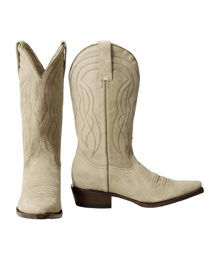 The Great - Stetson Cowboy Boots Suede Pearl - Kalifornia Jean Bar