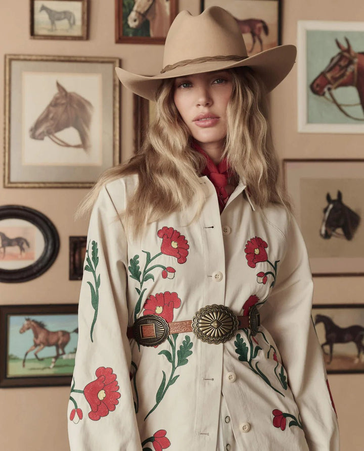 The Great - Stetson Embroidered Western Commodore Jacket - Kalifornia Jean Bar