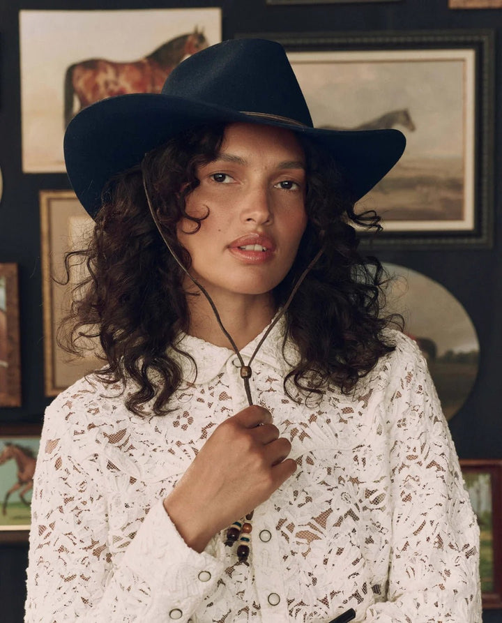 The Great - Stetson Ridge Hat Navy - Kalifornia Jean Bar