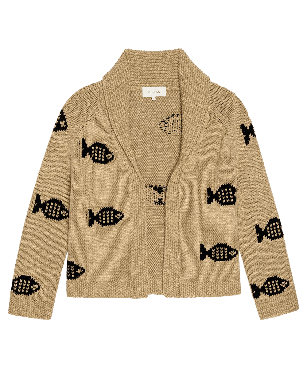 The Great - Swimming Fish Lodge Cardigan - Kalifornia Jean Bar