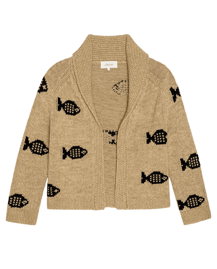 The Great - Swimming Fish Lodge Cardigan - Kalifornia Jean Bar