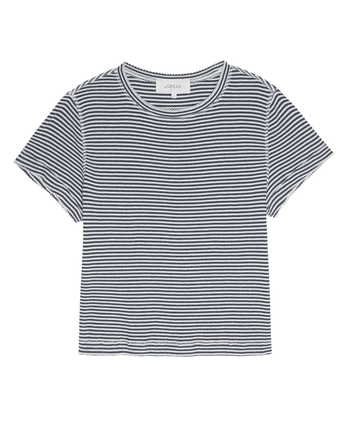 The Great - The Little Tee Navy Stripe - Kalifornia Jean Bar