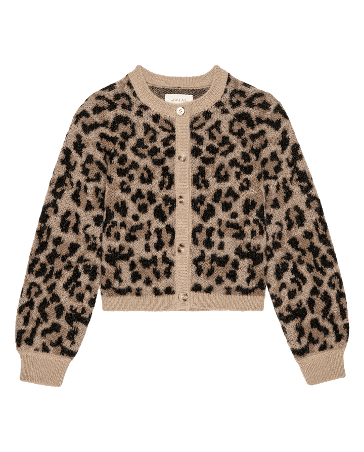 The Great - Windsor Cardigan in Leopard - Kalifornia Jean Bar