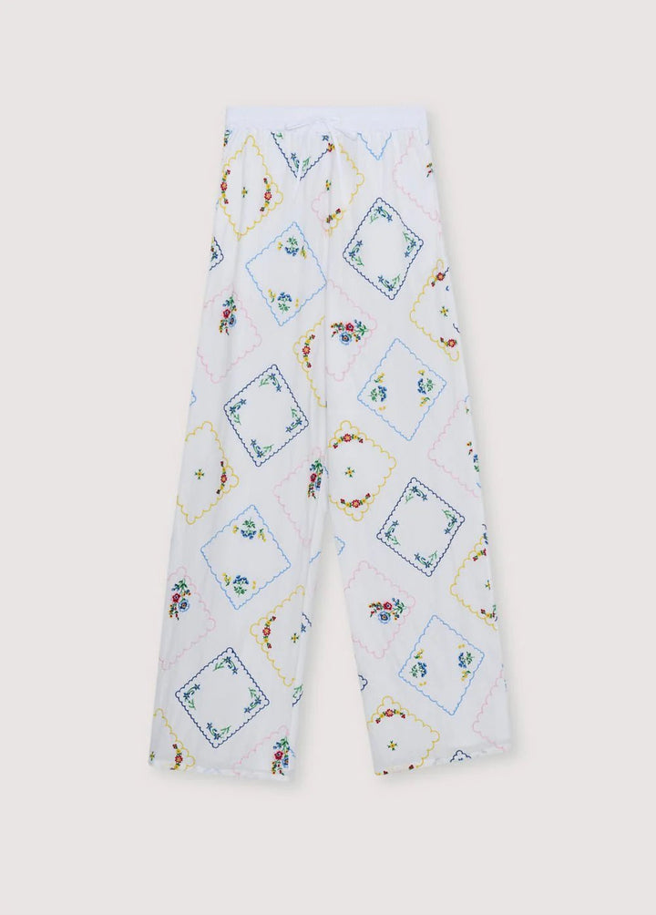 The New Society - Jacinthe Pant Multicolor Embroidery - Kalifornia Jean Bar