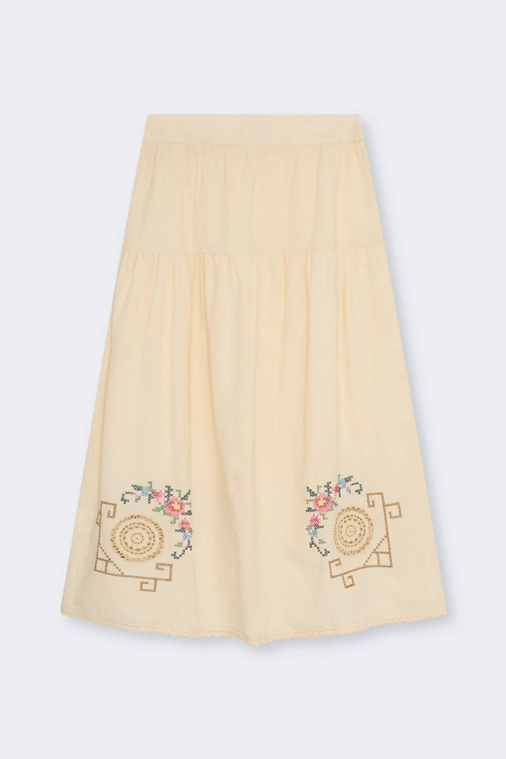 The New Society - Narcise Skirt Ecru - Kalifornia Jean Bar