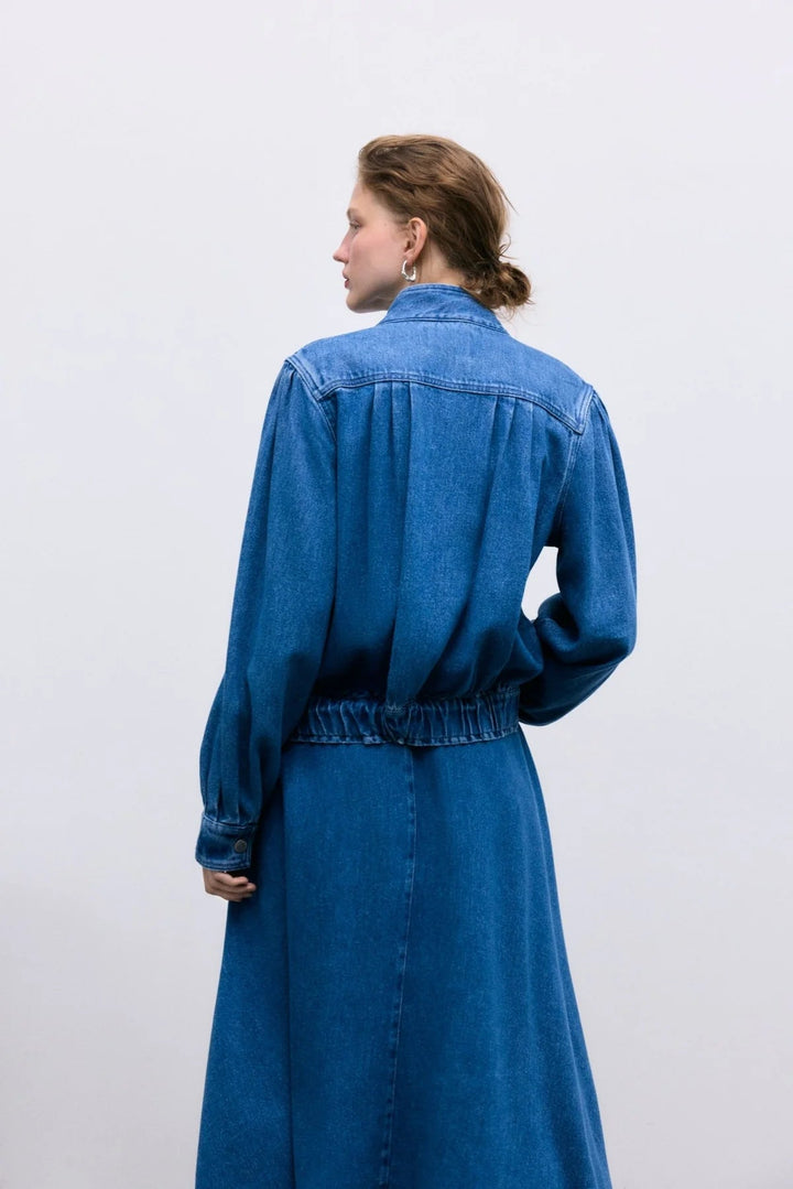 The New Society - Tencel Skirt Denim - Kalifornia Jean Bar
